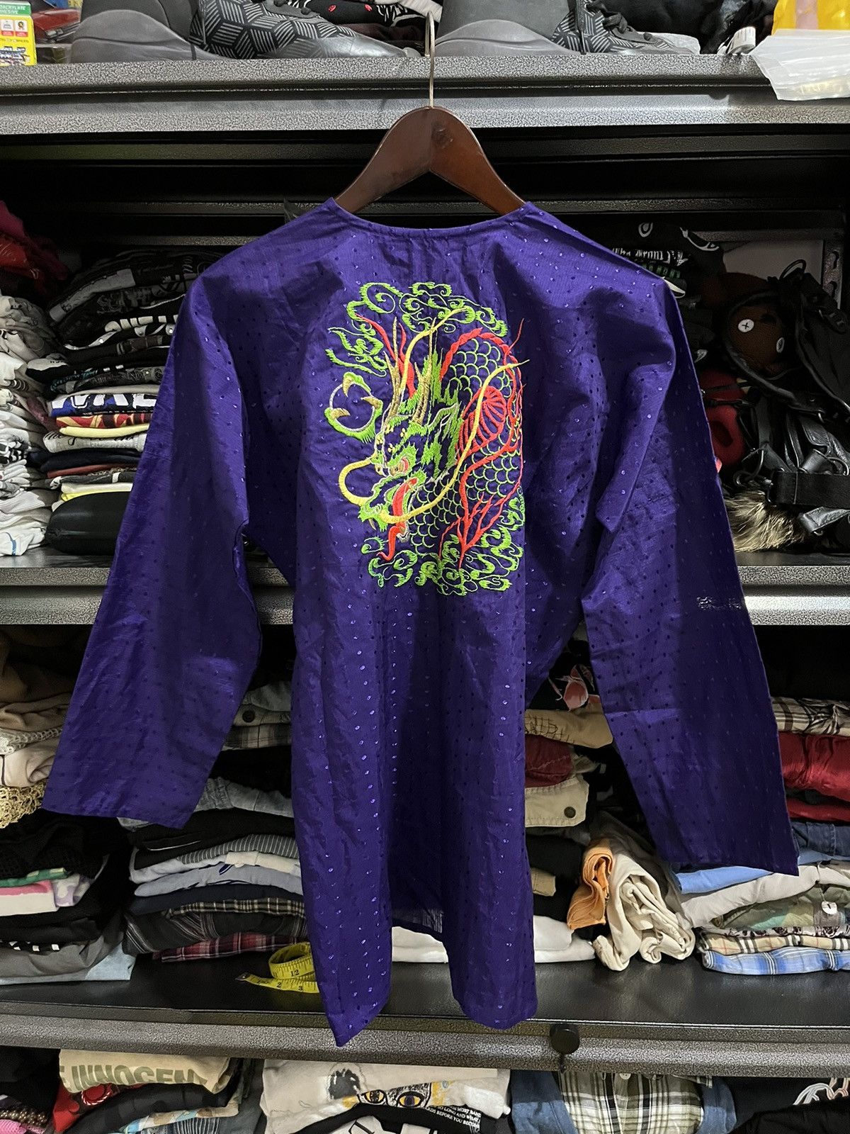 If Six Was Nine × Japanese Brand × Le Grande Bleu (L.G.B.) 🖤BLACFRIDAY🖤Yamasa Dragon shirt japan Size US S / EU 44-46 / 1 - 2 Thumbnail