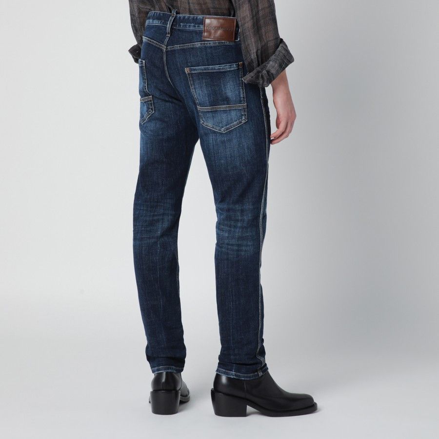 Dsquared2 o1d2blof0226 Slim Fit Jeans in Blue Size US 32 / EU 48 - 4 Thumbnail