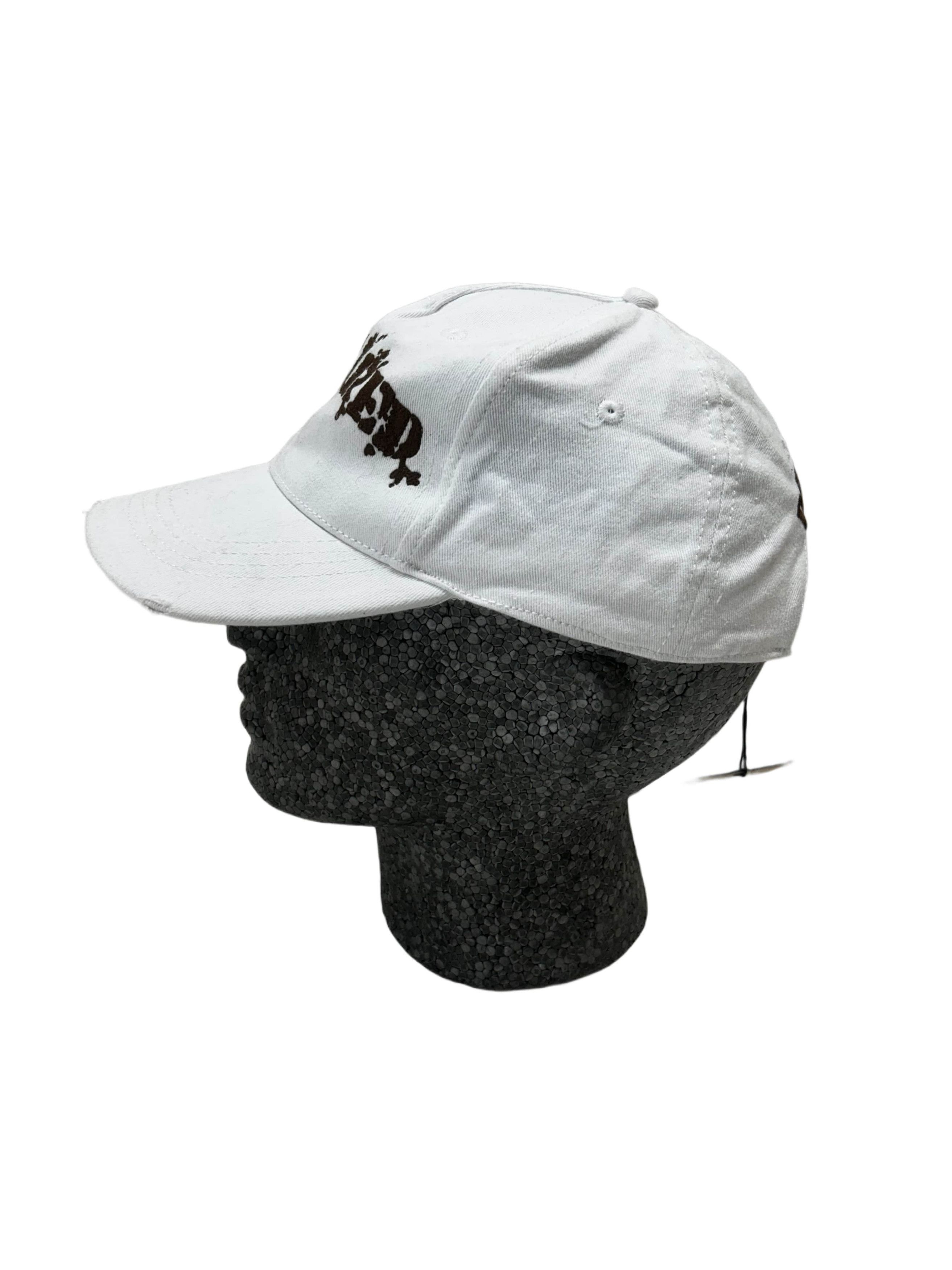 Dsquared2 DSQ2 White Distressed Basball Cap With Seasonal Logo Size ONE SIZE - 4 Thumbnail