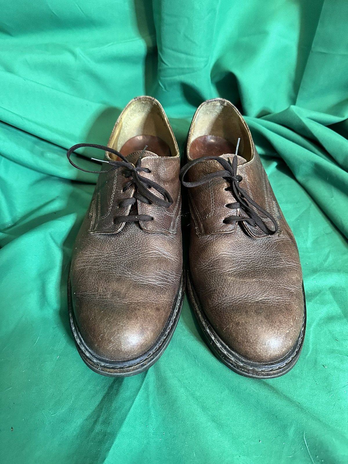 Mephisto × Vintage Pebbled leather Goodyear welt derby shoes Size US 11.5 / EU 44-45 - 3 Thumbnail