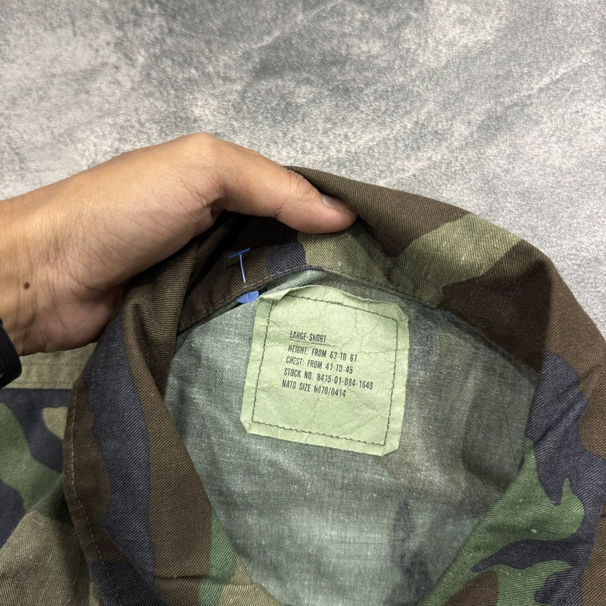 Vintage Vintage US ARMY BDU woodland jacket camouflage ripstop Size US XXL / EU 58 / 5 - 5 Thumbnail