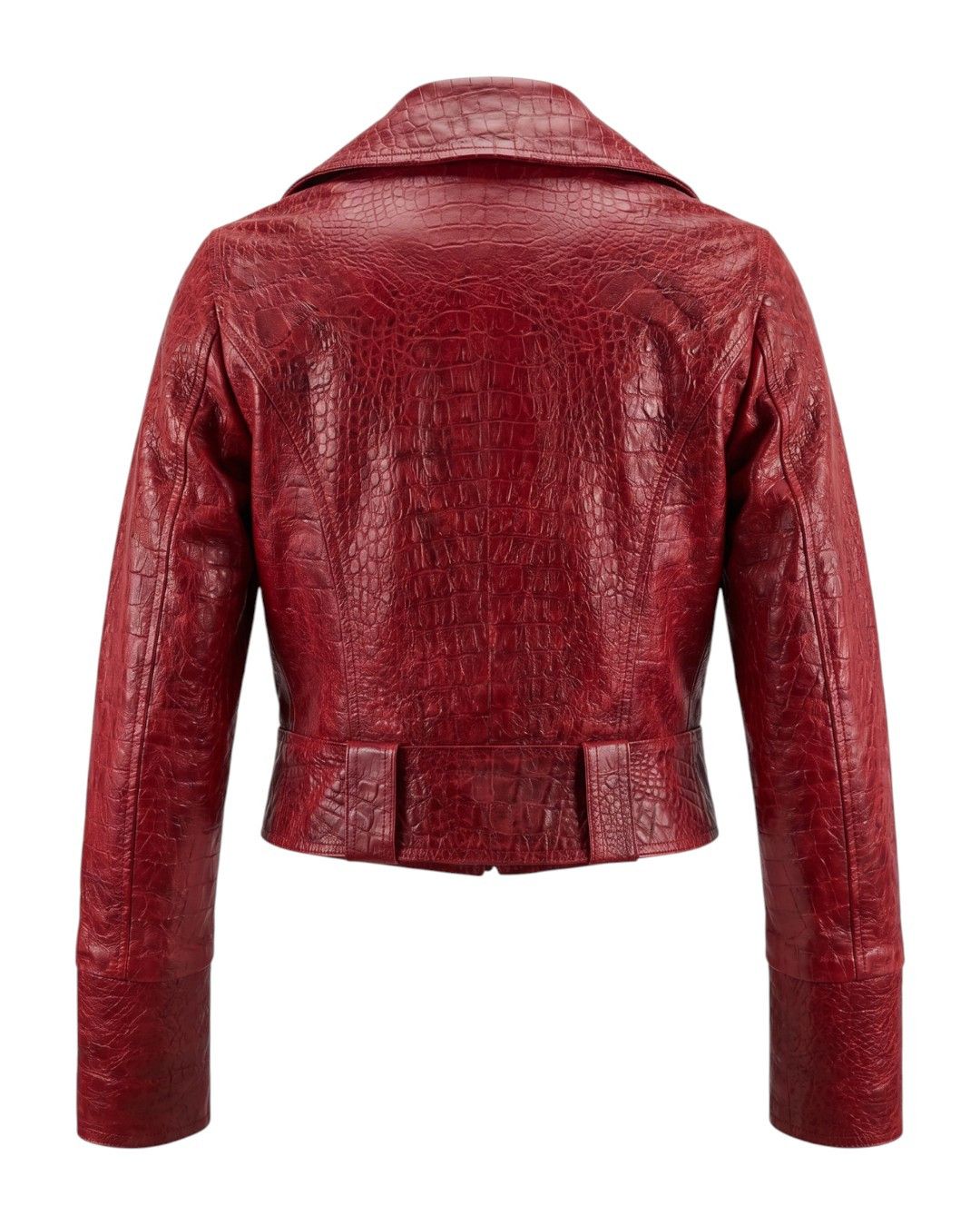 Roberto Cavalli F/W 2000 CROCODILE EMBOSSED LEATHER JACKET Size S / US 4 / IT 40 - 3 Thumbnail