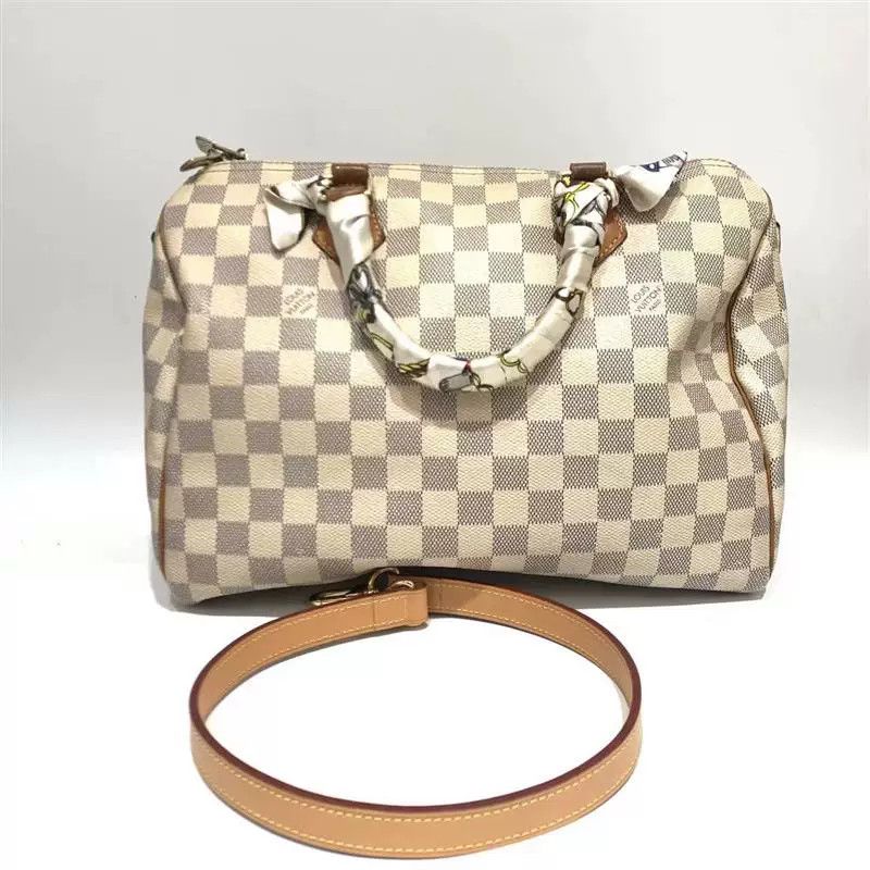 Louis Vuitton Louis Vuitton Speedy 30 White Damier Size ONE SIZE - 1 Thumbnail