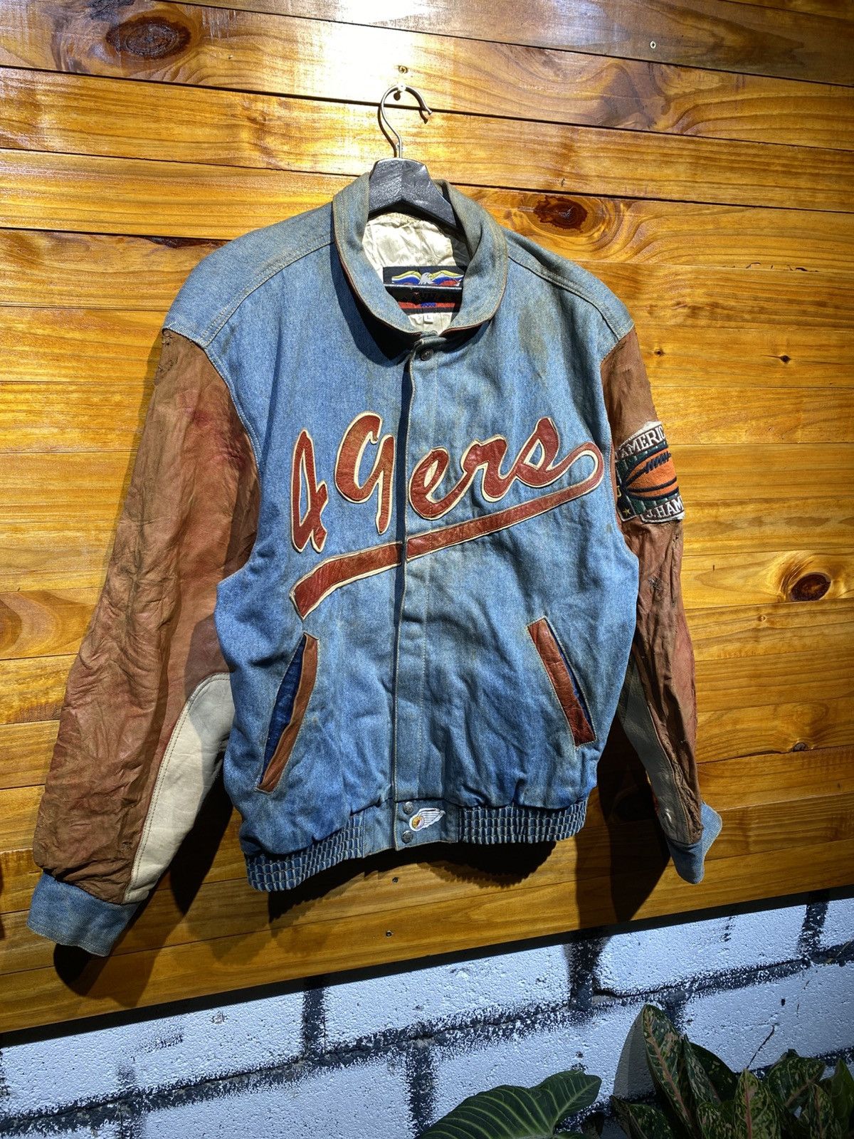 Jeff Hamilton Vintage 1990s Jeff Hamilton 49ers NFL Varsity Jacket – Men’s Size US L / EU 52-54 / 3 - 9 Thumbnail
