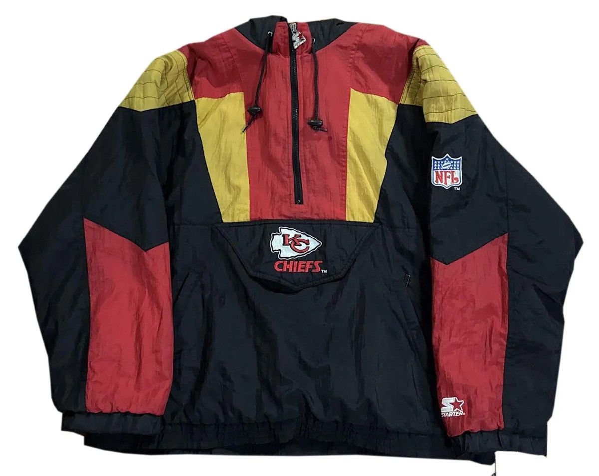 Starter Vintage Starter Kansas City Chiefs Pullover Sideline Jacket Size US XL / EU 56 / 4 - 1 Thumbnail