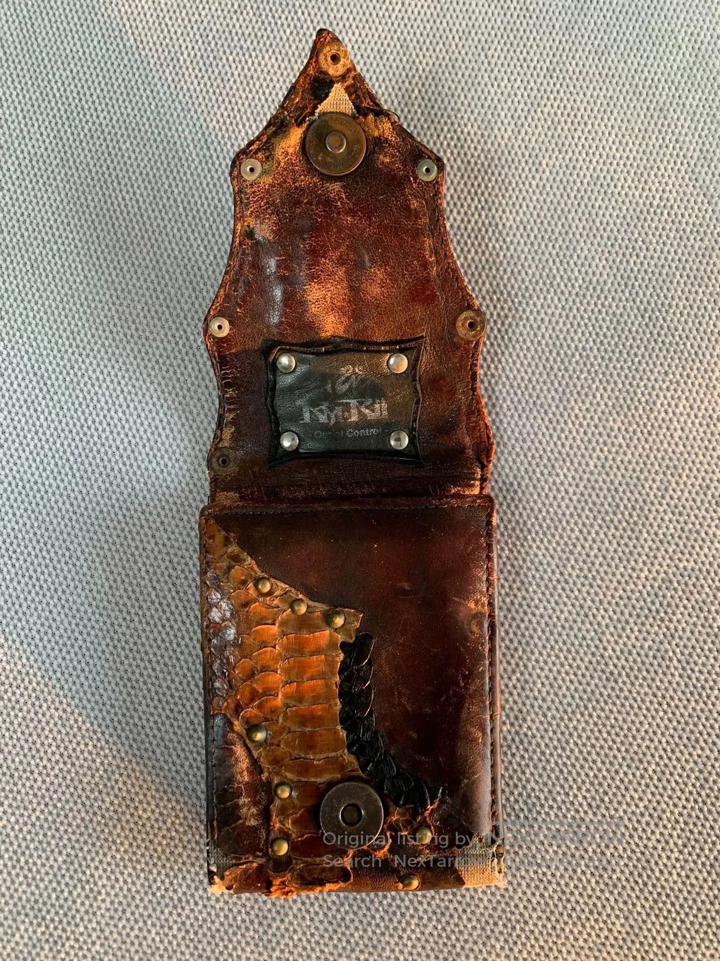 KMRii Snake Print Leather Studded Gem Wallet. Size ONE SIZE - 7 Thumbnail