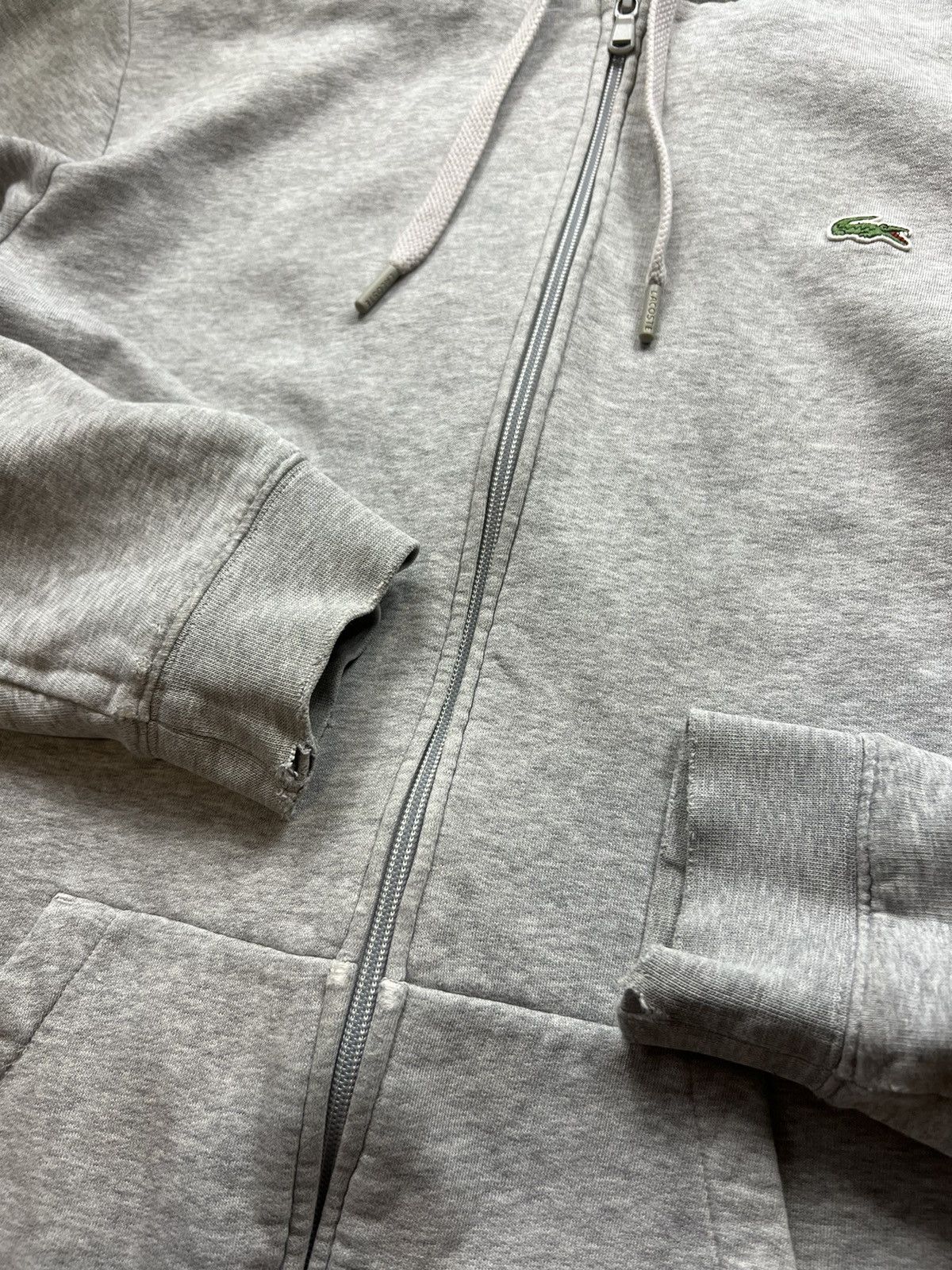 Lacoste × Vintage 90’s LACOSTE SPORT RETRO ZIP HOODIE BIG LOGO Size US L / EU 52-54 / 3 - 4 Thumbnail