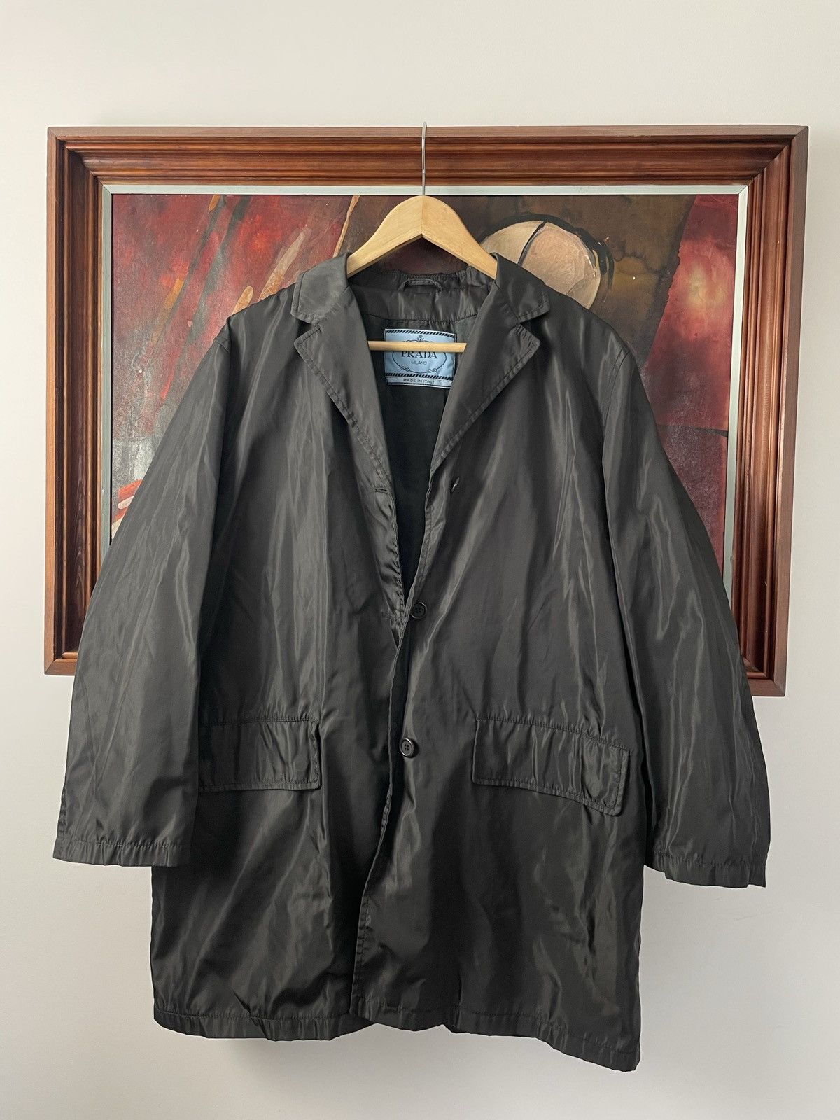 Prada Prada Vintage Nylon Coat Jacket Designer High Quality Rare Size M / US 6-8 / IT 42-44 - 3 Thumbnail