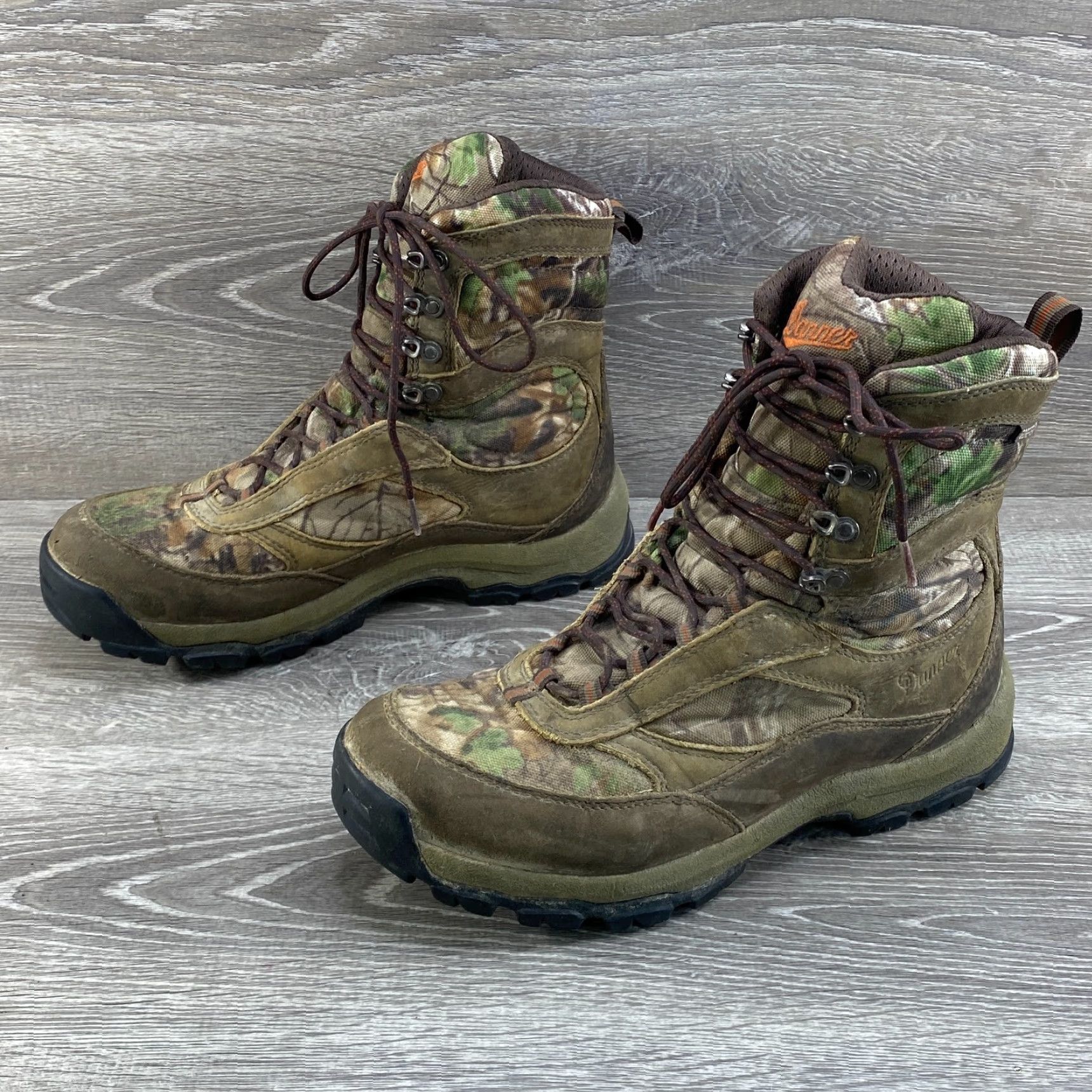 Danner Danner High Ground Mens 8 Brown Camo Real Tree Xtra Gore-Tex Boots Hunting Hiking Winter Gore-Tex Leather Brown Real Tree Xtra Camouflage Mens Boots Size US 8 / EU 41 - 6 Thumbnail