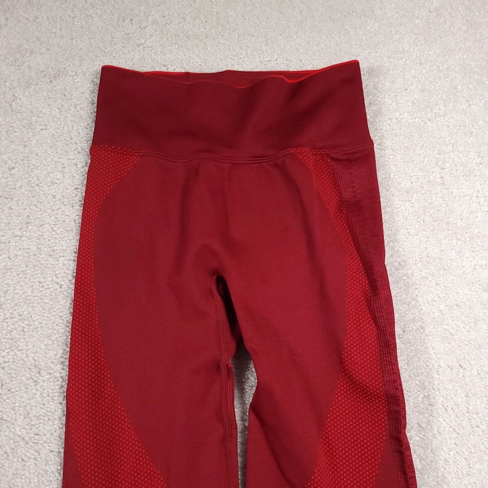 Pinko PINK Active Leggings Womens XS Red High Rise Seamless Yoga Gym Pants Size 26" / US 2 / IT 38 - 3 Thumbnail