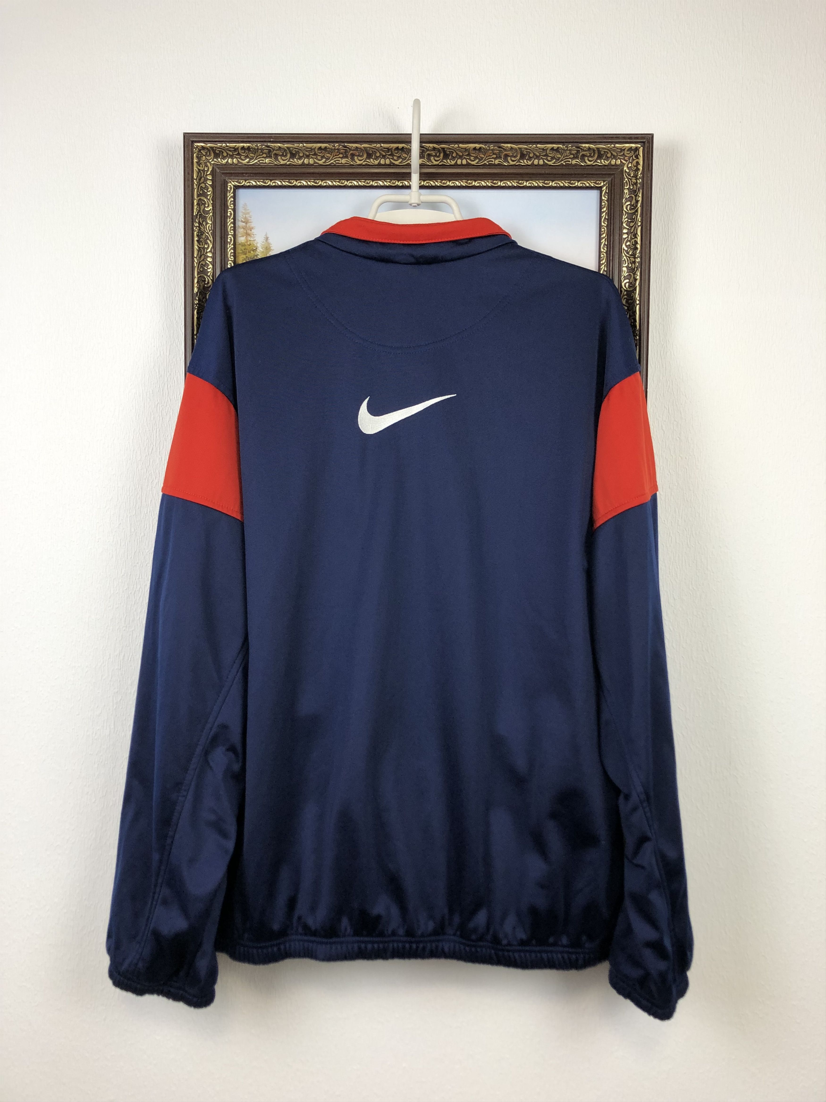 Nike Vintage Nike Jacket Sweatshirt Swoosh Track Top Zip Size US L / EU 52-54 / 3 - 13 Thumbnail