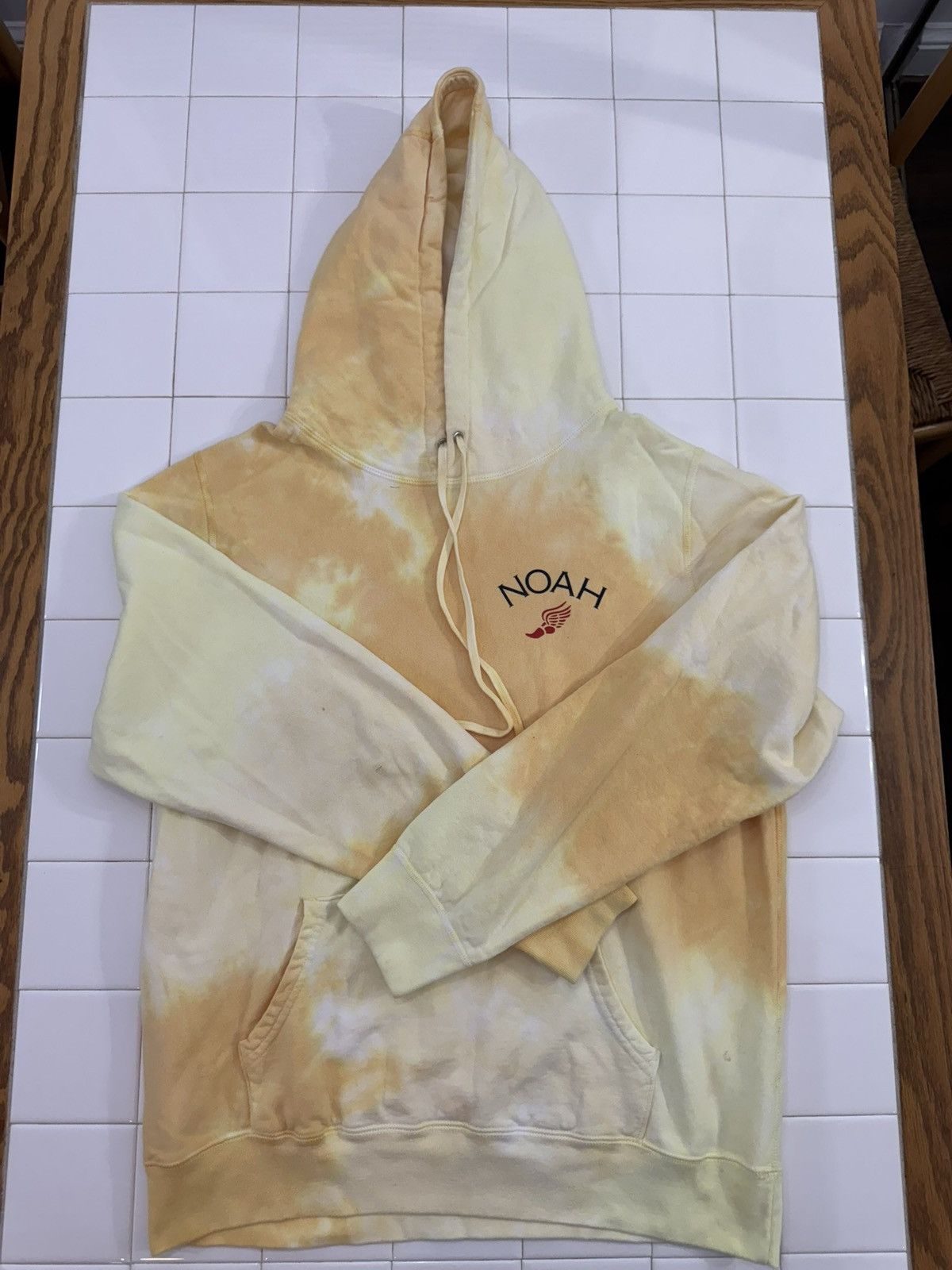 Noah Noah winged foot logo tie die hoodie - Yellow Size US XL / EU 56 / 4 - 2 Thumbnail
