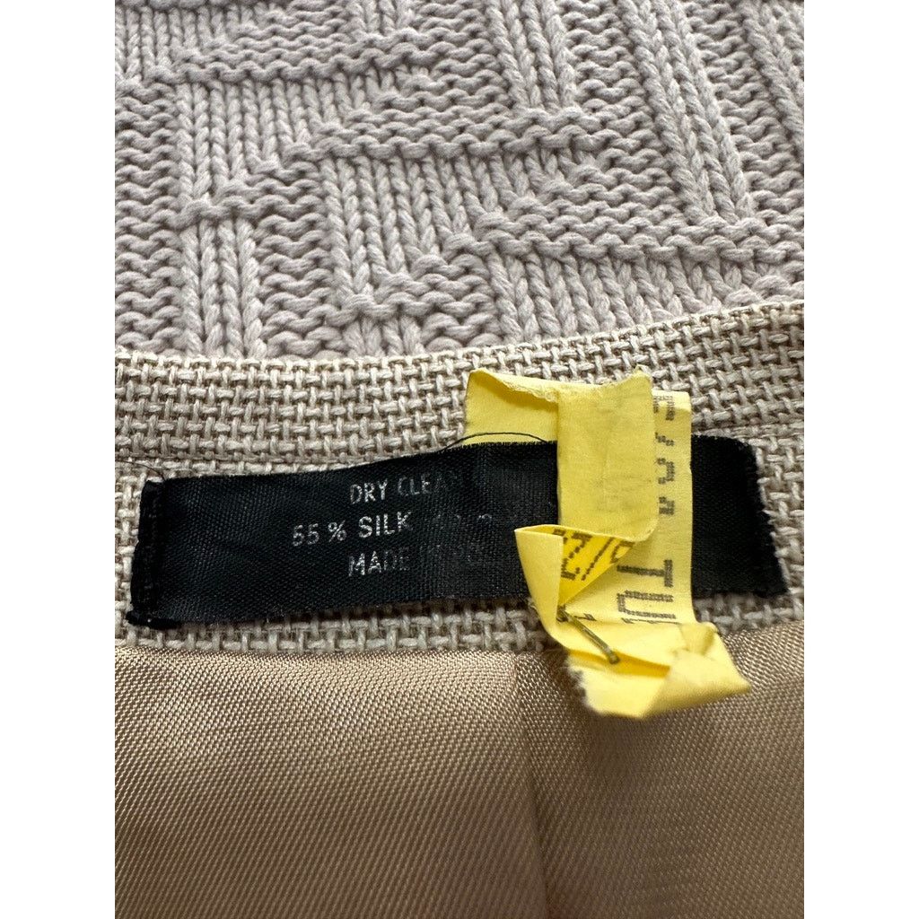 John Weitz John Weitz khaki silk three button blazer size 44L Size 44L - 5 Thumbnail