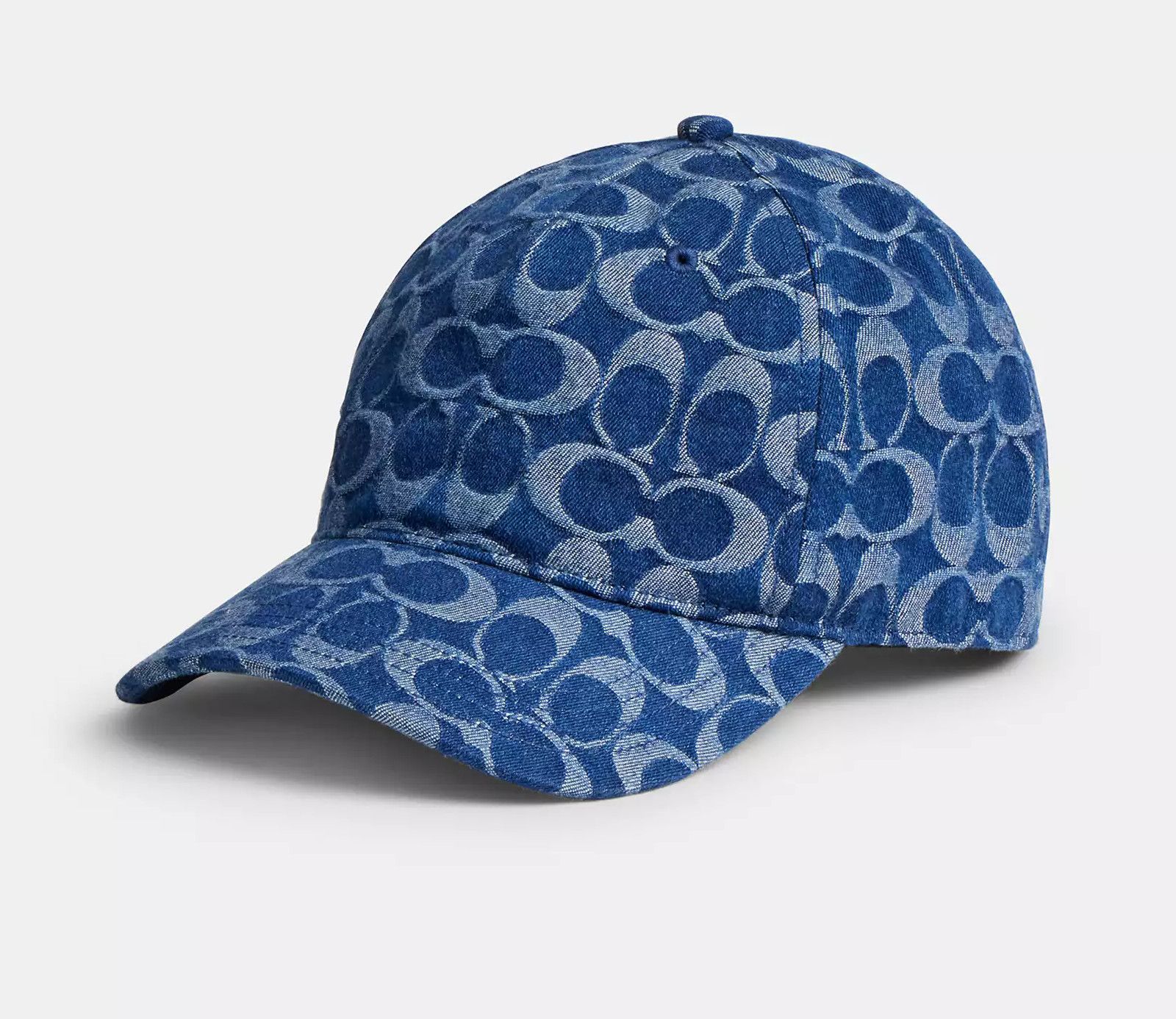 Coach Signature Denim Baseball Hat M/L CZ925 Size ONE SIZE - 6 Thumbnail