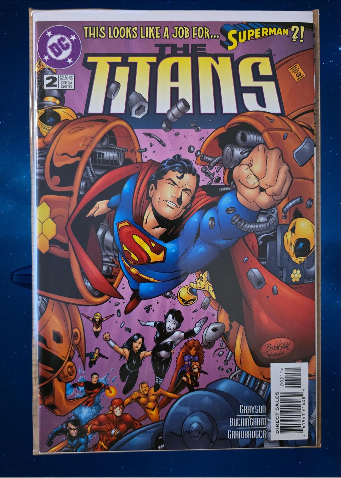 DC Comics The Titans #2 1999 DC Comic NEAR MINT Condition (C) Size ONE SIZE - 5 Thumbnail