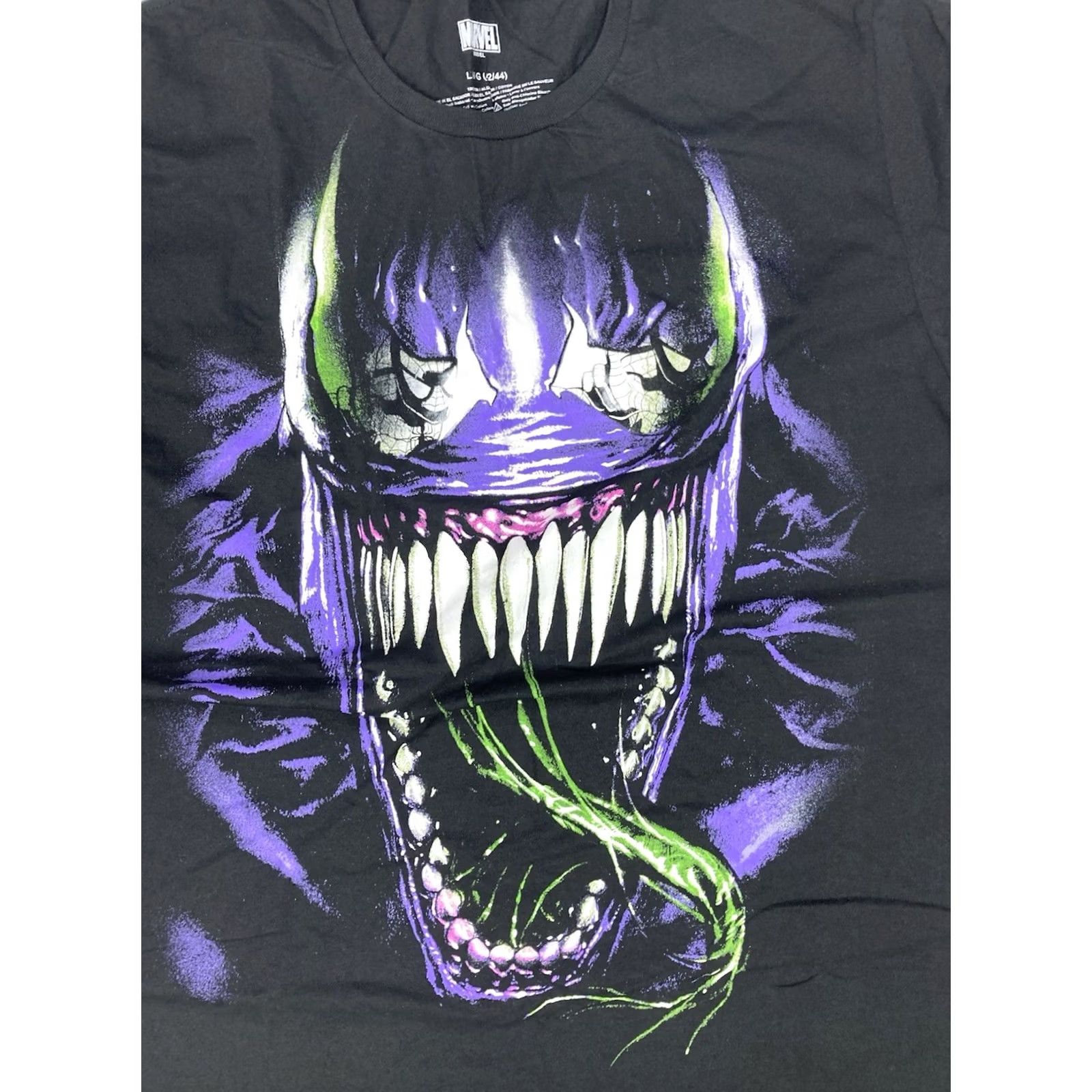 Vintage Marvel Venom Graphic T-shirt Men Large Black Short Sleeve Big Face Scary Size US XL / EU 56 / 4 - 2 Thumbnail