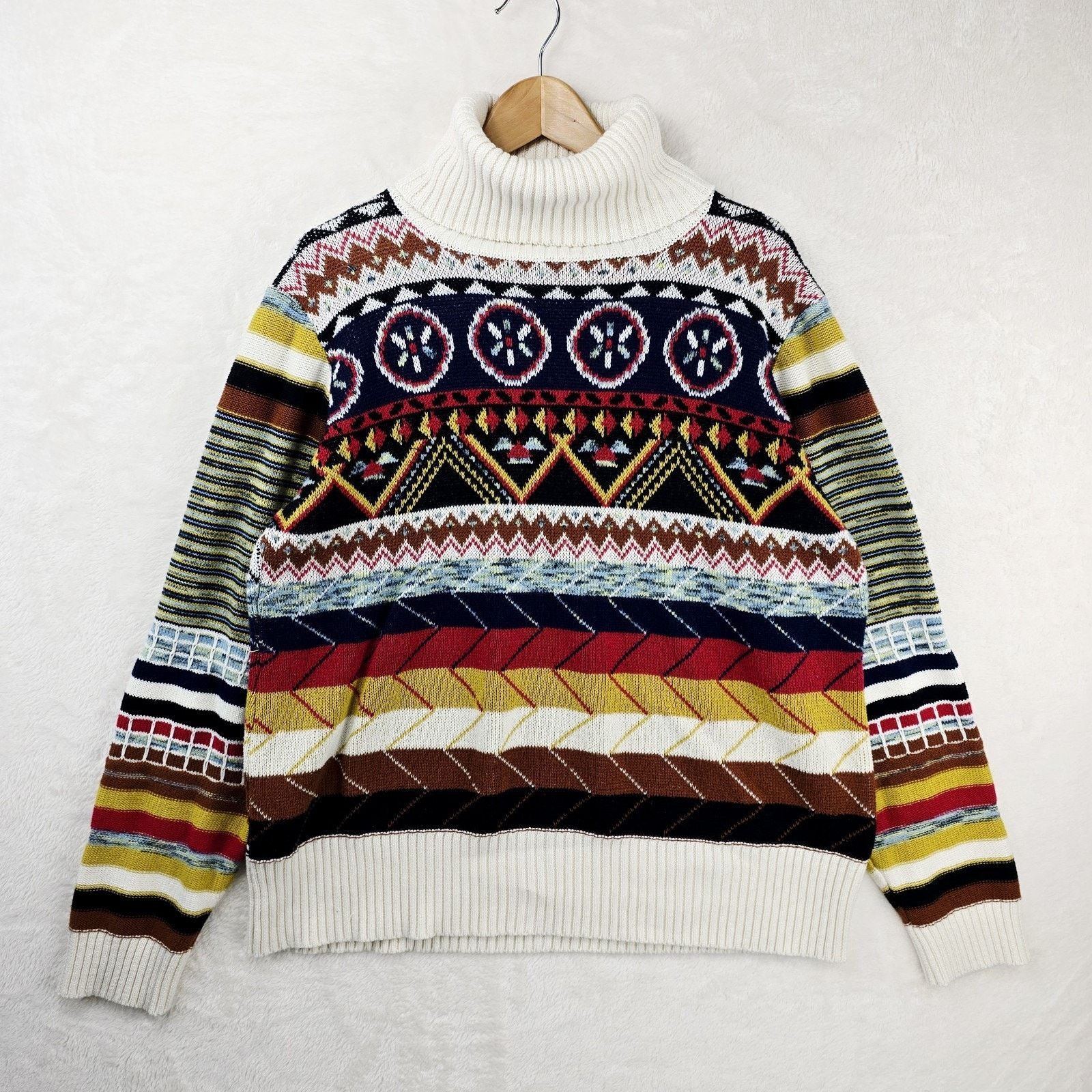 Other Suzanne Betro Weekend L Knit Cowl Neck Sweater Boho Prairie Size L / US 10 / IT 46 - 2 Thumbnail