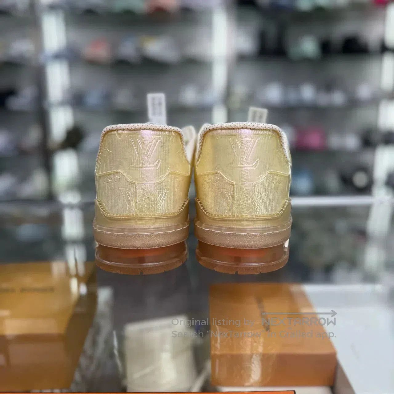 Louis Vuitton lv trainer transparent white uk7.5. Size US 8.5 / EU 41-42 - 6 Thumbnail
