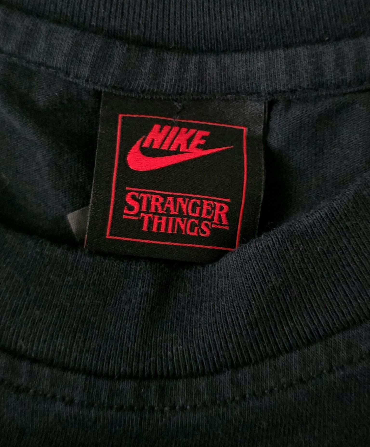 Nike The Nike X Stranger Things Hawkins High School Black Red Tee Size US L / EU 52-54 / 3 - 6 Thumbnail