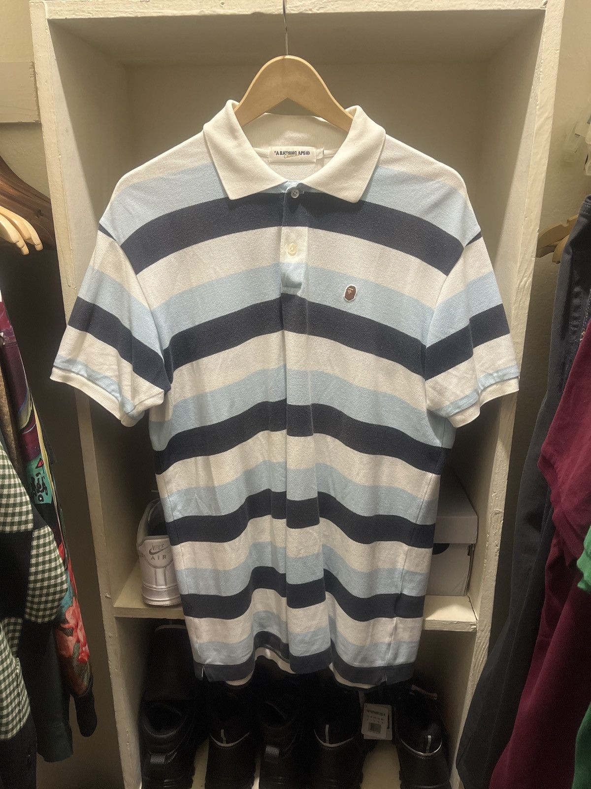 Bape Bape striped polo Size US L / EU 52-54 / 3 - 1 Thumbnail
