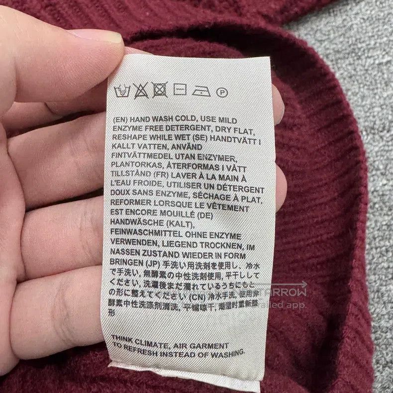 Acne Studios Acne Studios Red Wool Knit Top Size S / US 4 / IT 40 - 4 Thumbnail