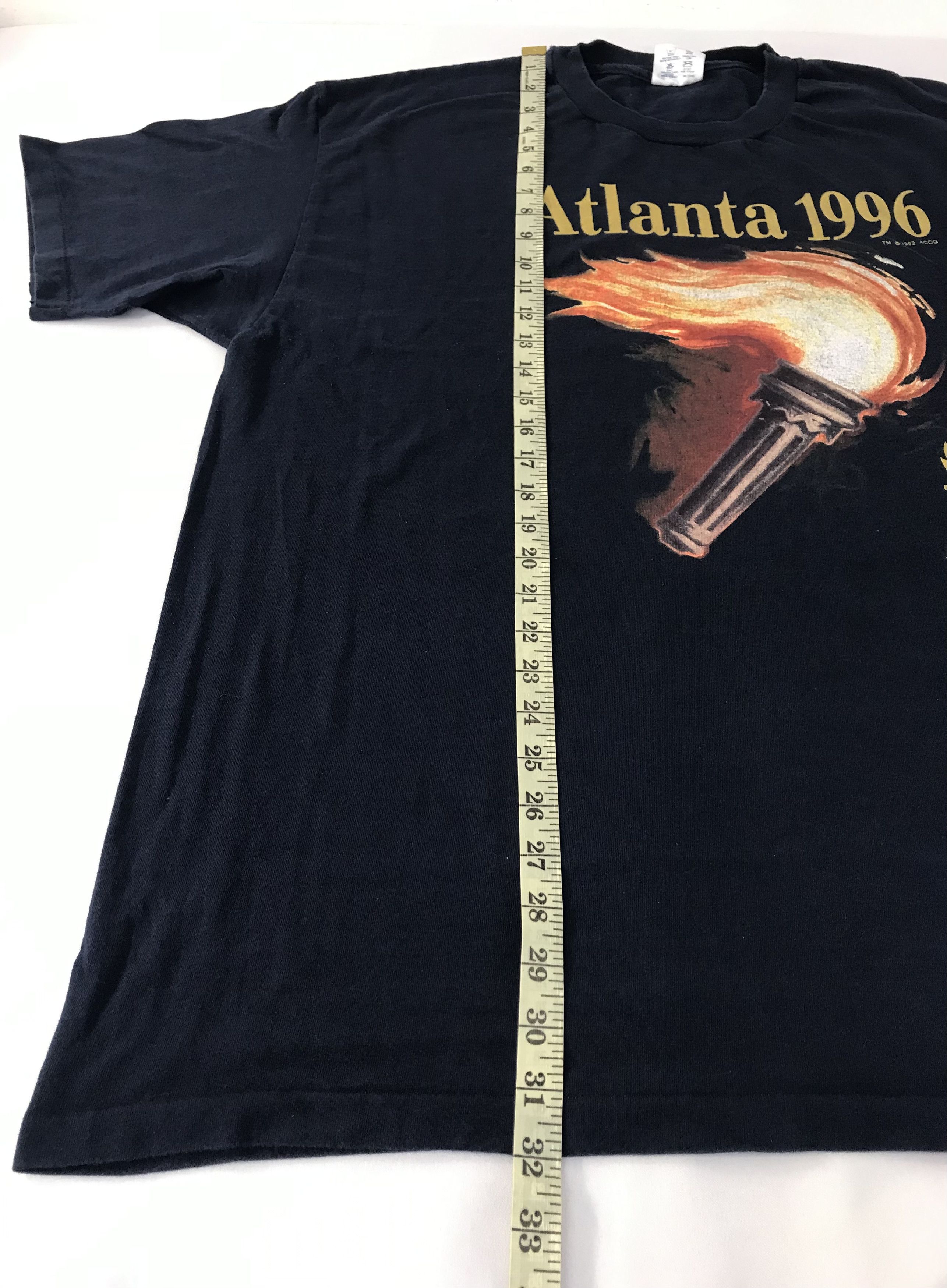 Champion × USA Olympics × Vintage 90s Champion Olympic Atlanta 1996 Printed Tee Size US XL / EU 56 / 4 - 10 Thumbnail
