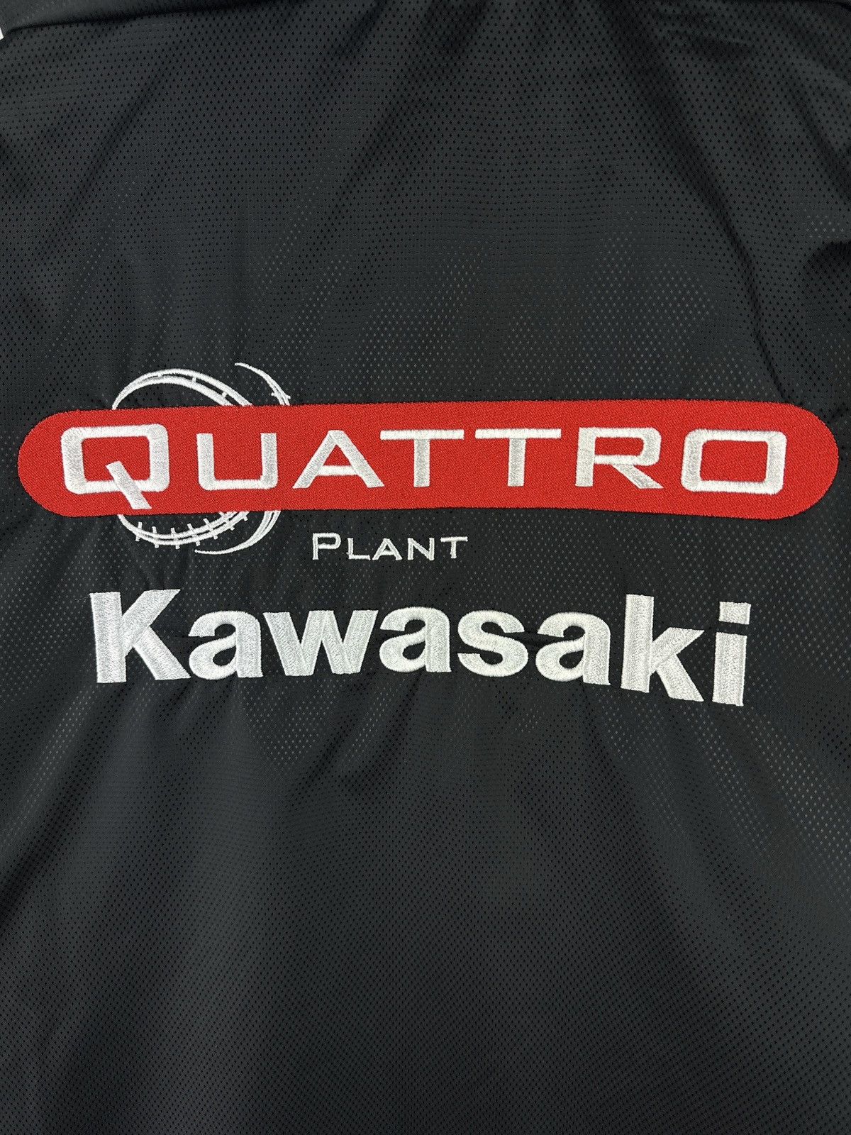Vintage Kawasaki Quattro Plant Clinton Racing Jacket Full Zip Hooded Size US XS / EU 42 / 0 - 21 Thumbnail