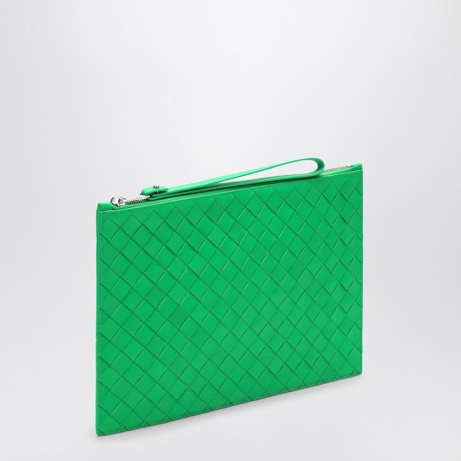 Bottega Veneta o1d2blof0226 Size: OS / Intrecciato Pouch in Parakeet Green Size ONE SIZE - 2 Thumbnail