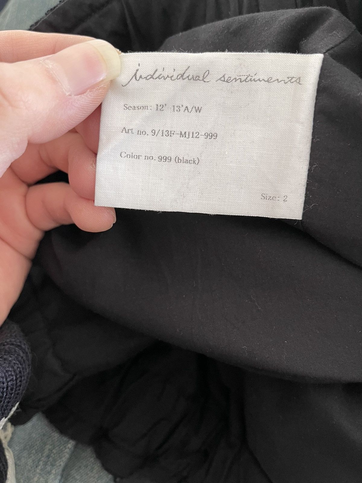 Individual Sentiments 12AW Drop Crotch Cropped Pants Size US 30 / EU 46 - 4 Thumbnail