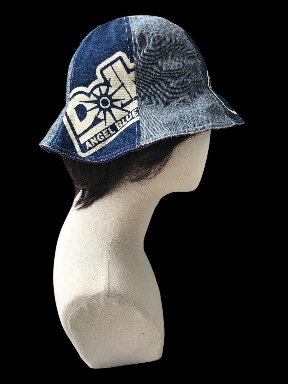 Angel Blue × Hysteric Glamour × Japanese Brand ANGEL BLUE PATCHWORKS CAP HAT BY HYSTERIC GLAMOUR 🇯🇵 Size ONE SIZE - 4 Thumbnail