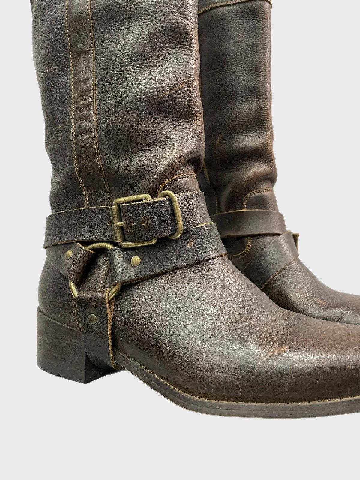 Wrangler Vintage Brown Tall Leather wrangler 90s Boots Western Size US 7.5 / EU 40-41 - 7 Thumbnail