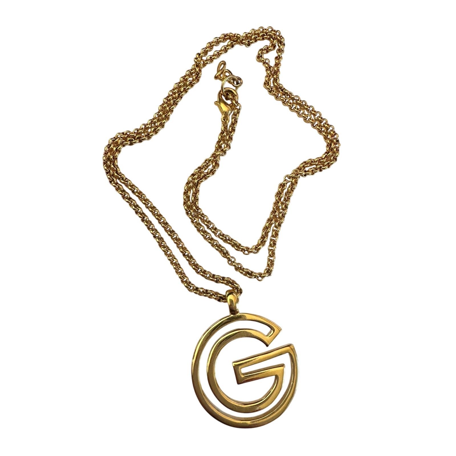 Givenchy Givenchy Vintage G Outline Necklace - 29" Chain Size ONE SIZE - 2 Thumbnail