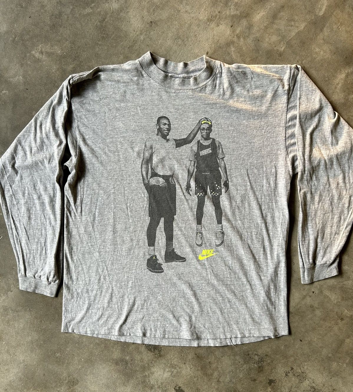 Image of Jordan Nike Vintage Nike Michael Jordan Spike Lee Shirts in Grey, Men's (Size XL)