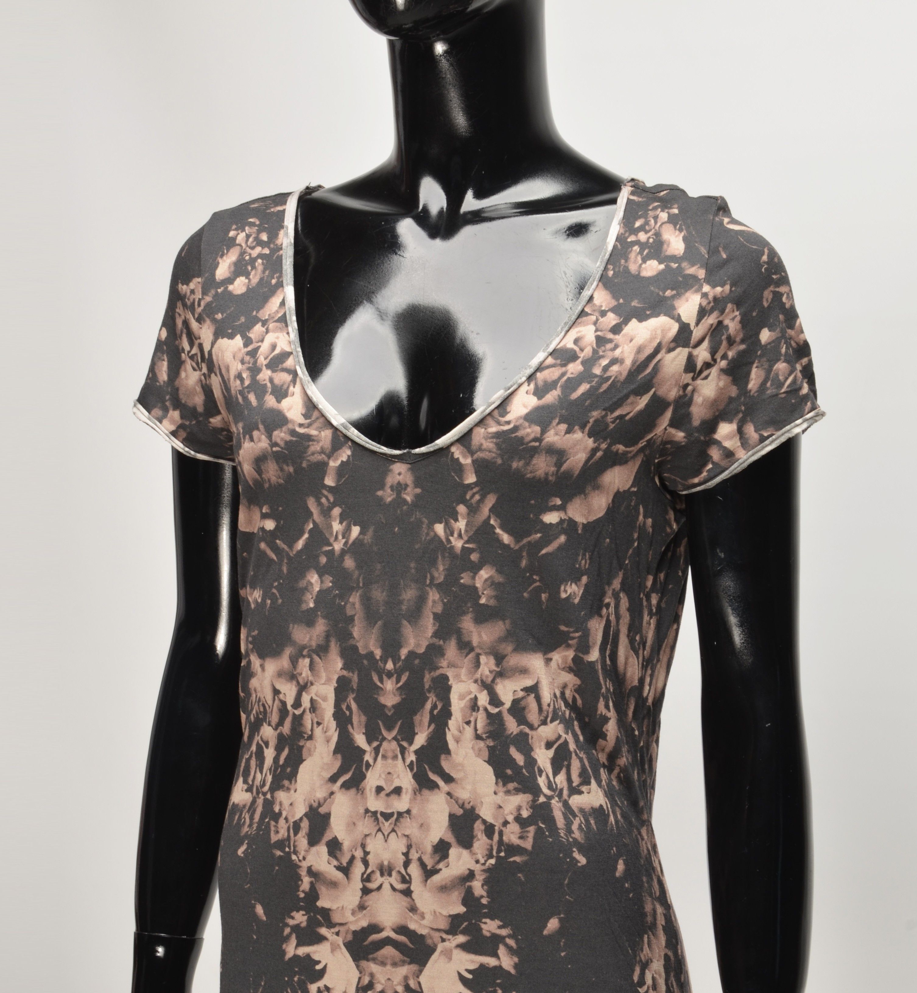 Allsaints Allsaints Abstract Print Scoop Neck Bodycon Stretch Dress Size M / US 6-8 / IT 42-44 - 2 Thumbnail