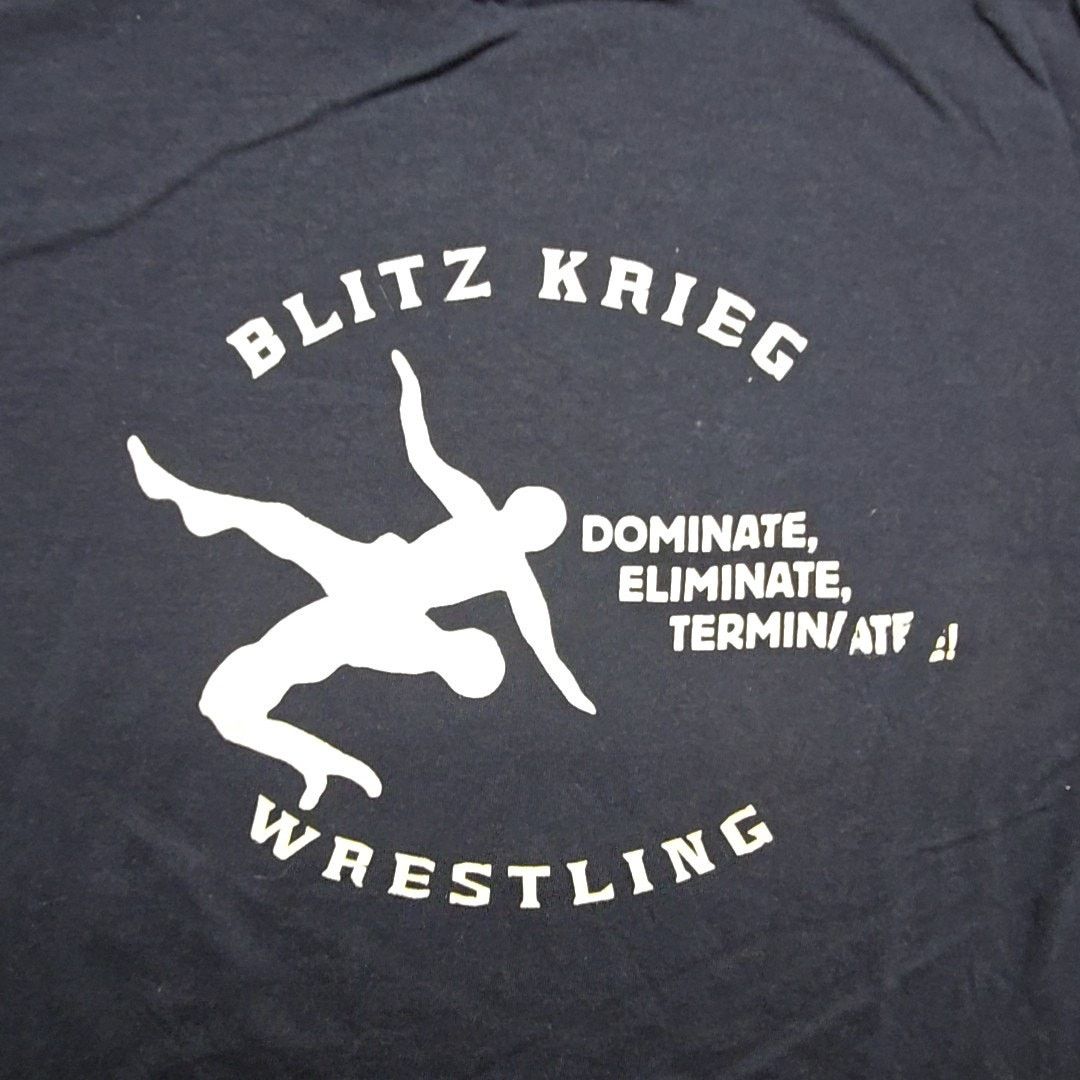 Anvil × Vintage Vintage Blitz Krieg Wrestling Anvil Graphic Black Large Tee Size US L / EU 52-54 / 3 - 2 Thumbnail