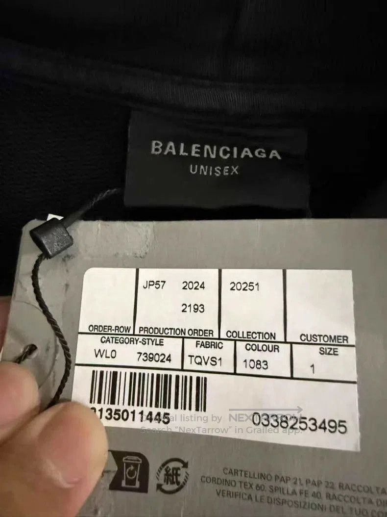 Balenciaga Balenciaga Statue of Liberty Distressed Hoodie. Size US S / EU 44-46 / 1 - 3 Thumbnail