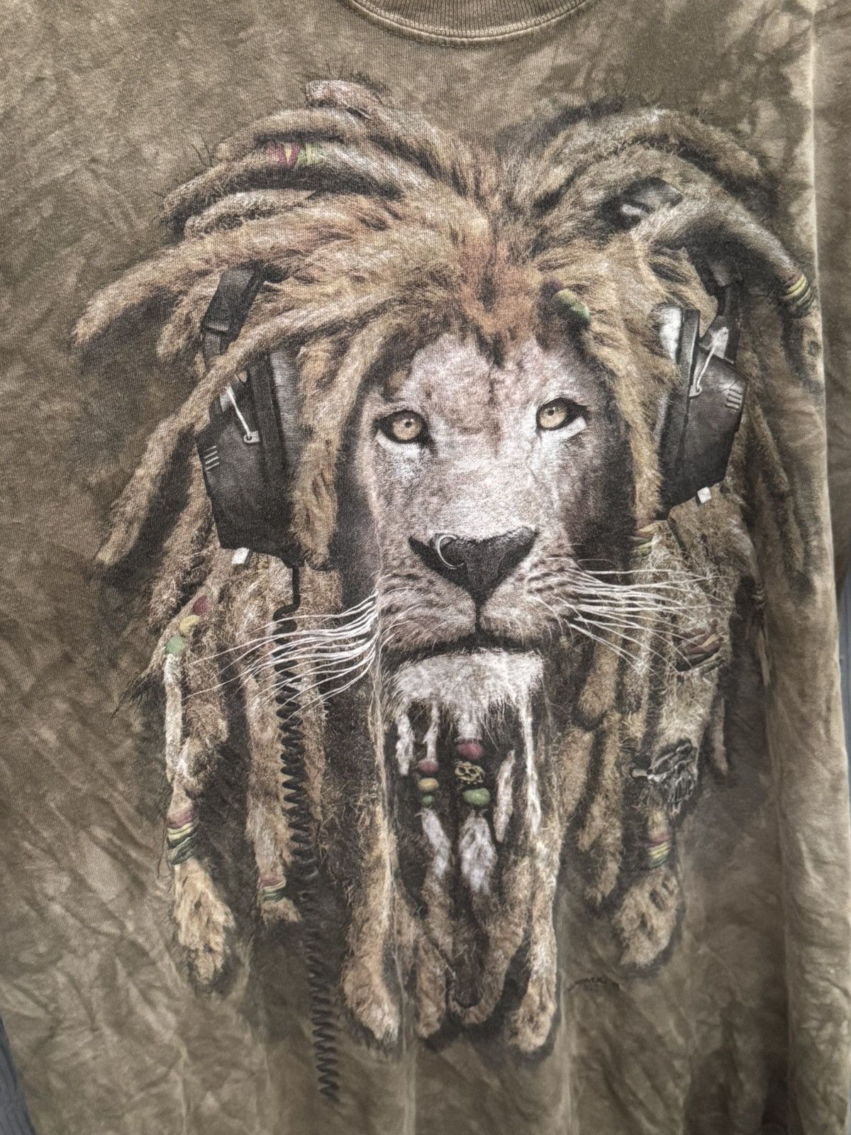 Other Vintage Rainforest Cafe The Mountain Rasta Lion T-Shirt Size US XL / EU 56 / 4 - 2 Thumbnail