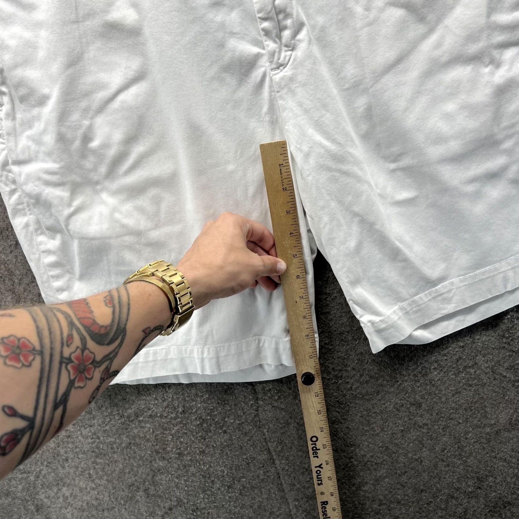 Polo Ralph Lauren Polo Ralph Lauren Shorts Mens 40 White Stretch Chino Flat Front Casual Size US L / EU 52-54 / 3 - 5 Thumbnail
