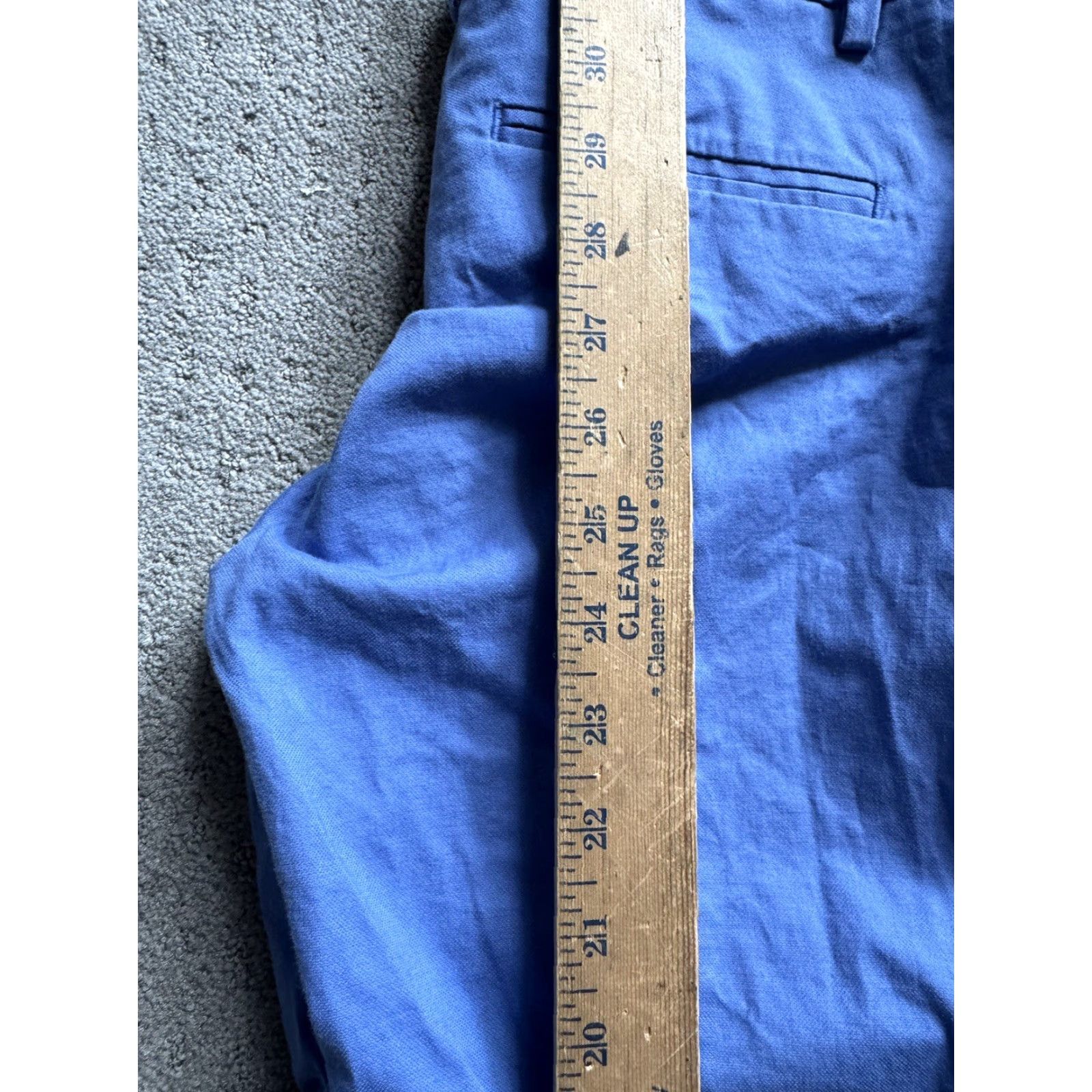 Gap VINTAGE Gap Slim Cropped Pants Women Size 4 Blue Cotton Blend Stretch Pockets 26in Inseam Slim-Fit Womens Size 27" / US 4 / IT 40 - 6 Thumbnail