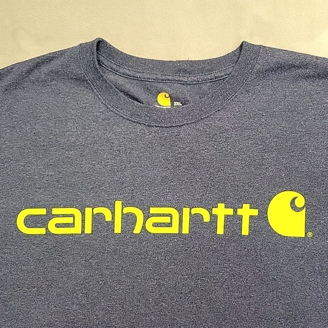 Carhartt Carhartt Shirt Mens 2XL Blue Original Fit Crewneck Short Sleeve Spellout TEE Size XXL / US 16-18 / IT 52-54 - 2 Thumbnail