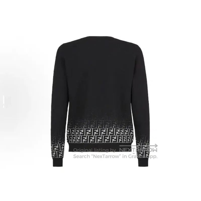 Fendi Fendi Black Wool Men's Knitted Sweater . Size US M / EU 48-50 / 2 - 1 Thumbnail