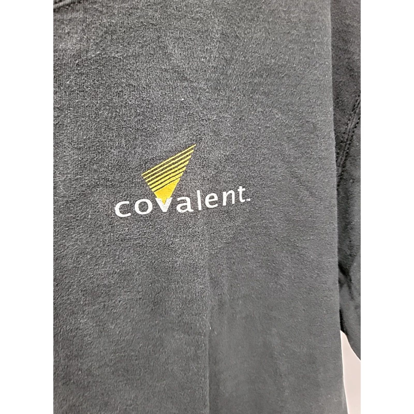Fruit Of The Loom VINTAGE 90s HACKER Covalent Technology Tech Shirt L Short Sleeve Black Mens Graphic Tee Vintage Tool Shirt Size US L / EU 52-54 / 3 - 3 Thumbnail