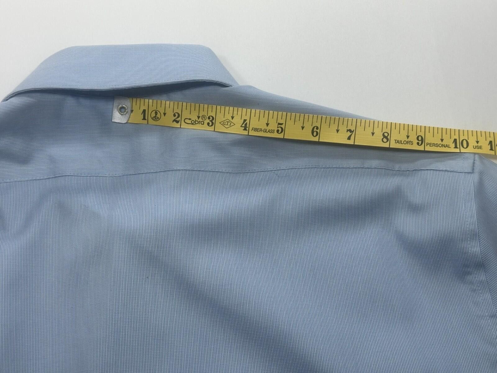 Calvin Klein Calvin Klein Slim Performance Non-Iron Button Up Blue Men XL Size 44R - 5 Thumbnail