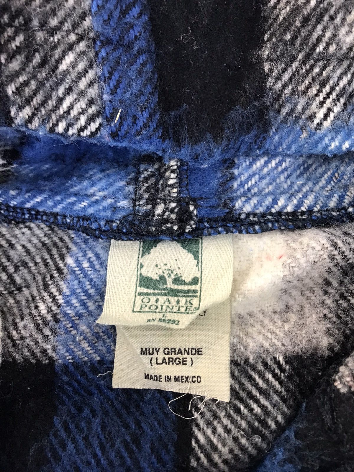 Flannel Oak Pointer Flannel Hooded Jacket Big Pocket Plaid Checked Size US L / EU 52-54 / 3 - 5 Thumbnail