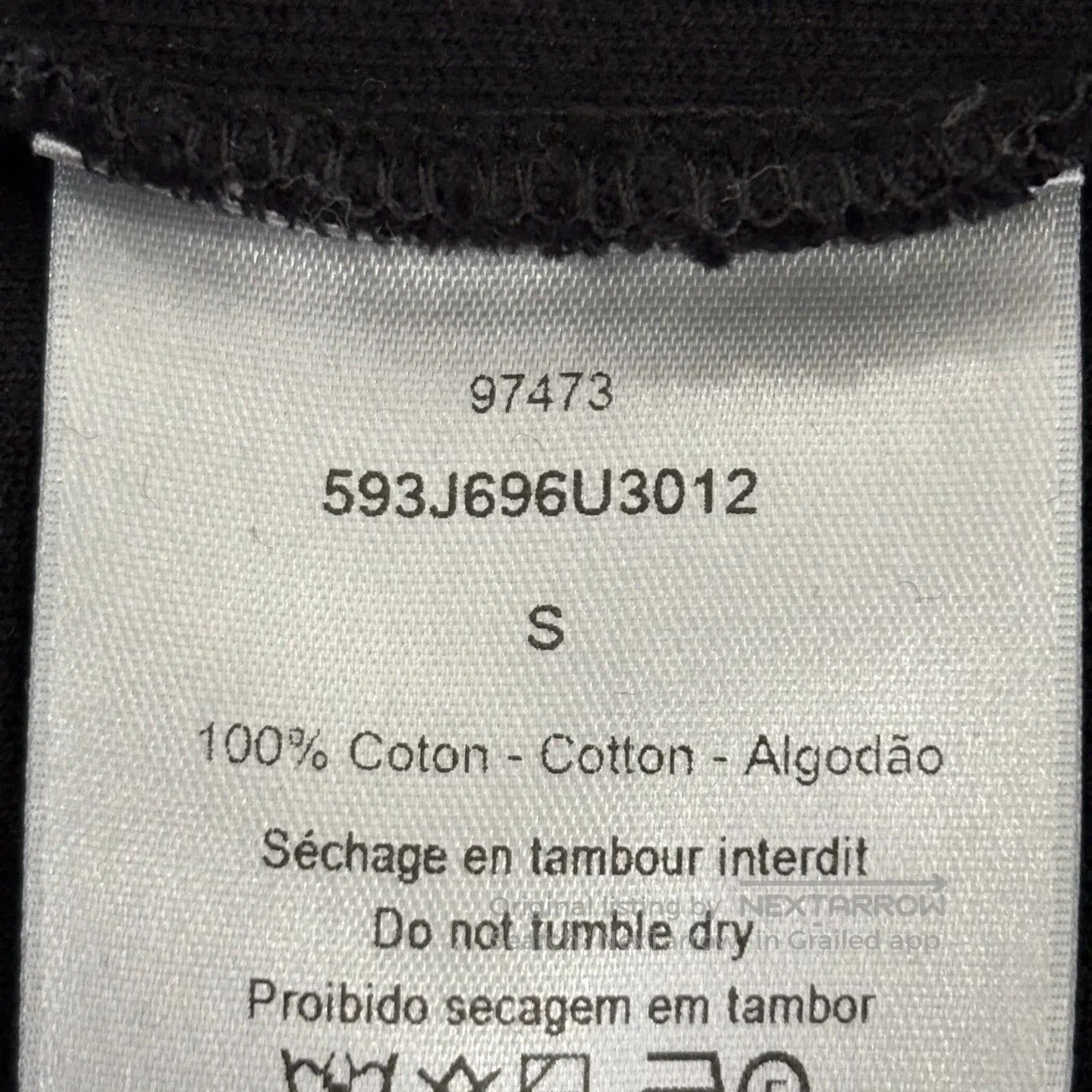 Dior Dior 26 Embossed Logo Plain Knit Tee. Size US S / EU 44-46 / 1 - 6 Thumbnail