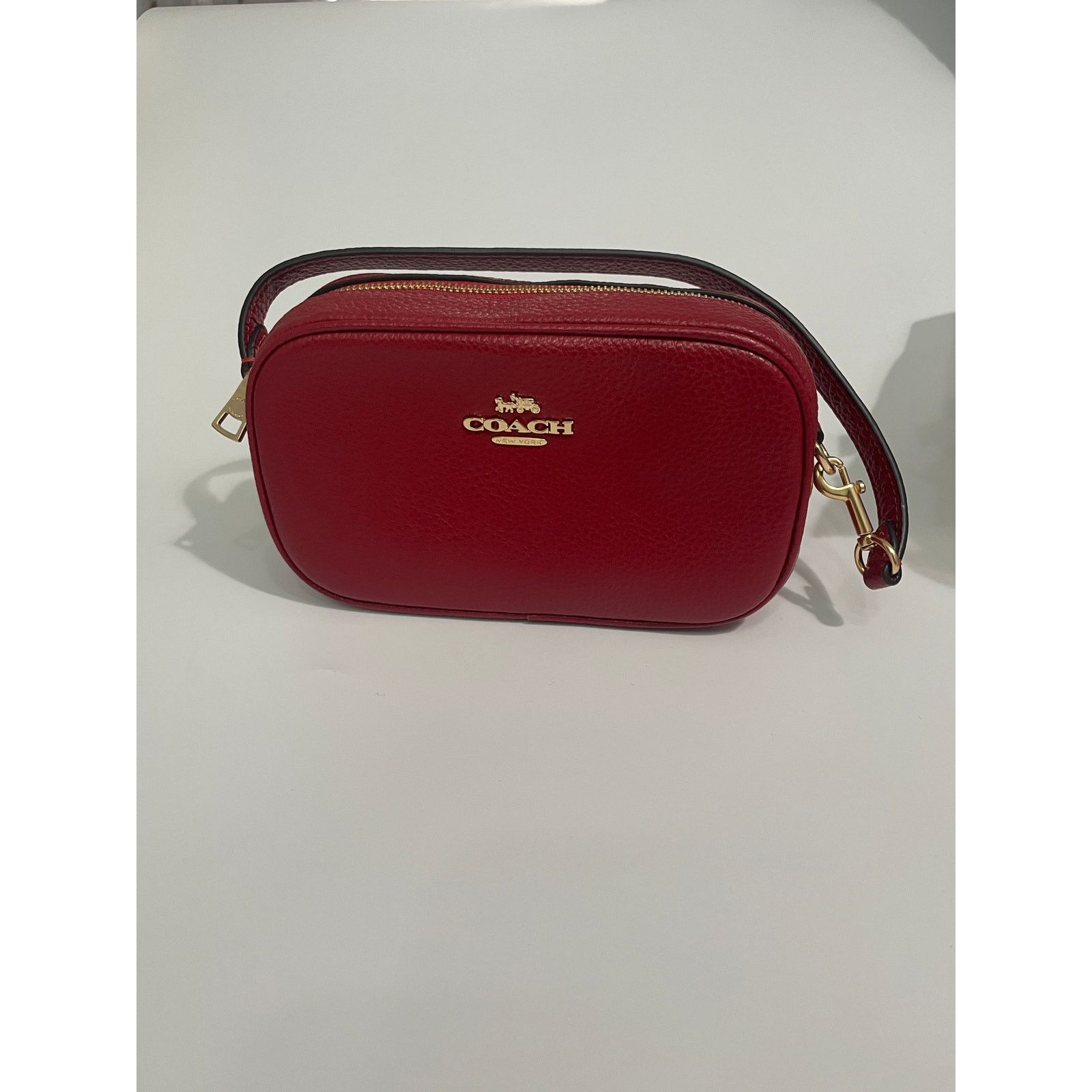 Coach Jamie Wristlet Refined pebble leather New