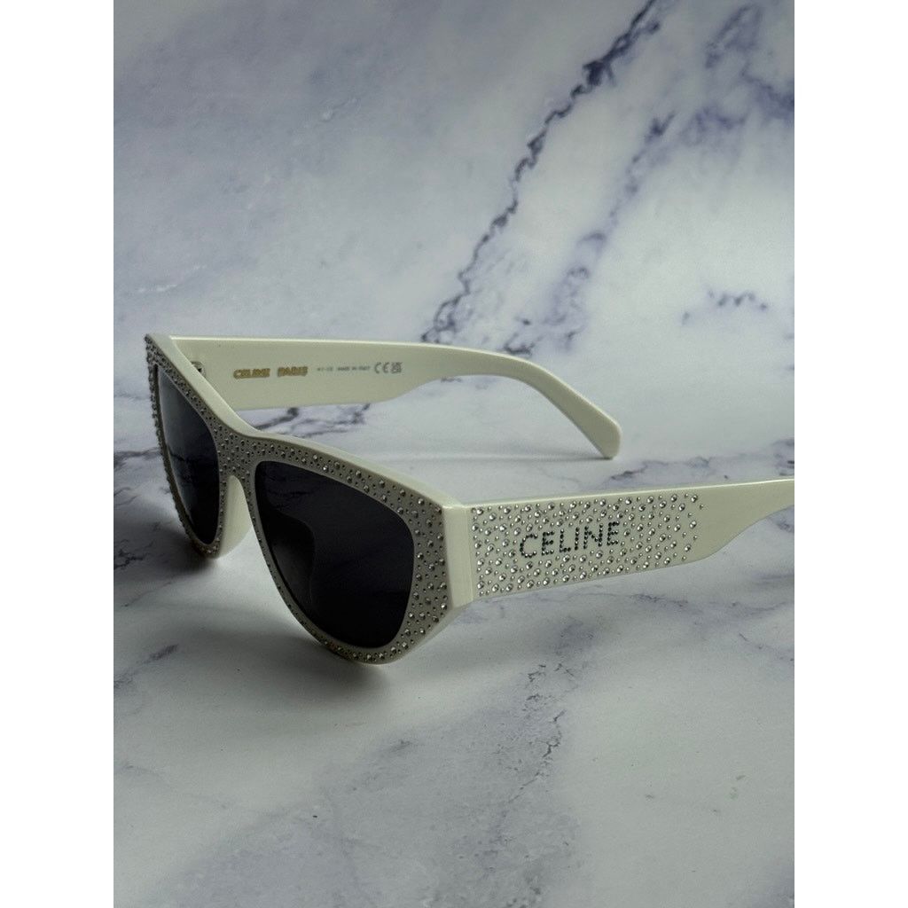 Celine NEW Celine CL4278U Crystal Sunglasses in White $920 Size ONE SIZE - 5 Thumbnail