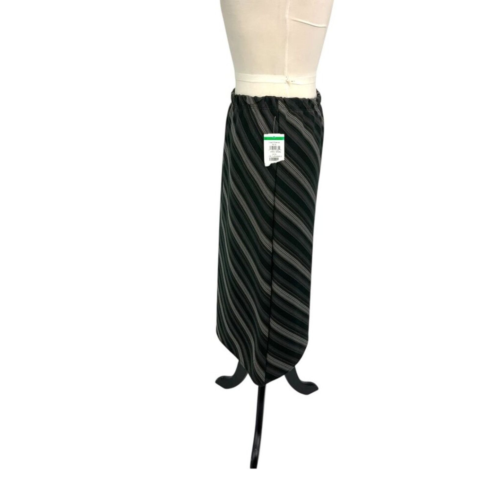 Other Forgotten Grace Striped Side Slit Midi Skirt Medium NWOT Size 32" / US 10 / IT 46 - 5 Thumbnail