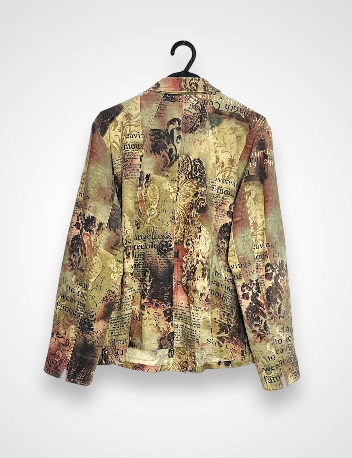 Japanese Brand Chamade Full Print Button Up Jacket (17) Size M / US 6-8 / IT 42-44 - 2 Thumbnail