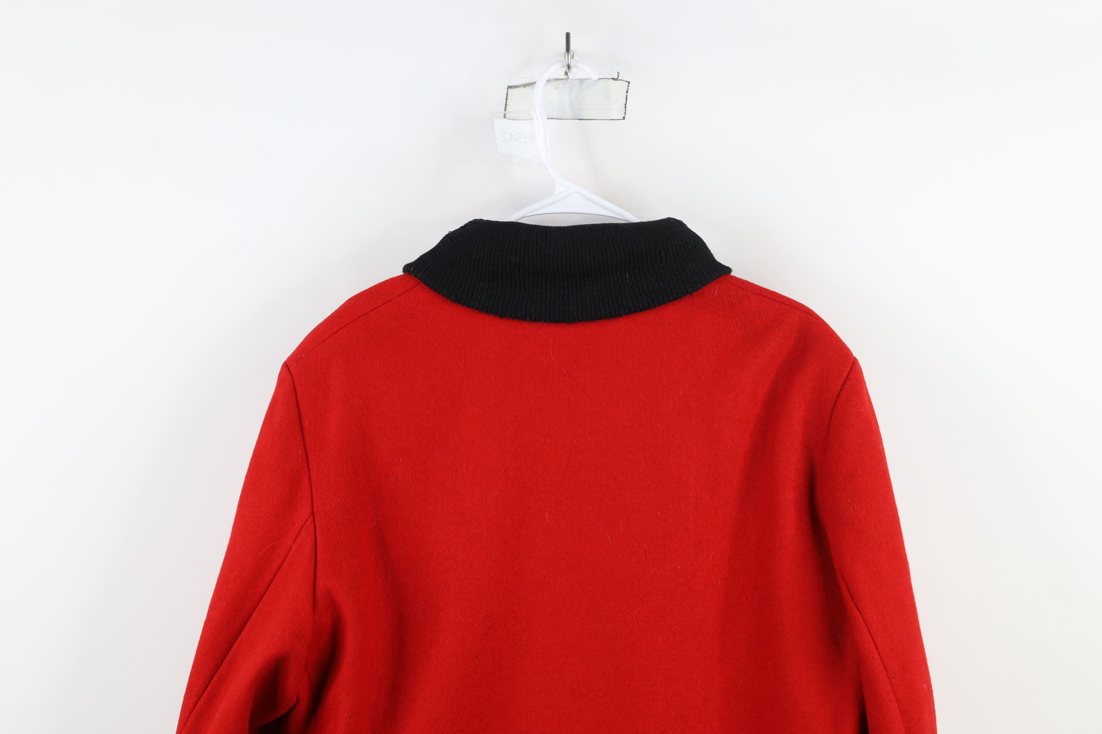 Vintage Vintage 50s 60s Butwin Wool Varsity Letterman Jacket Red USA Size US XL / EU 56 / 4 - 14 Thumbnail